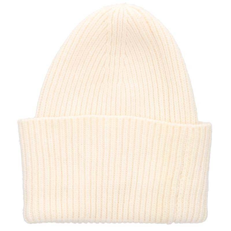 LOUISVUITTON M76707 Leather Patch Wool Beanie Size ONE SIZE