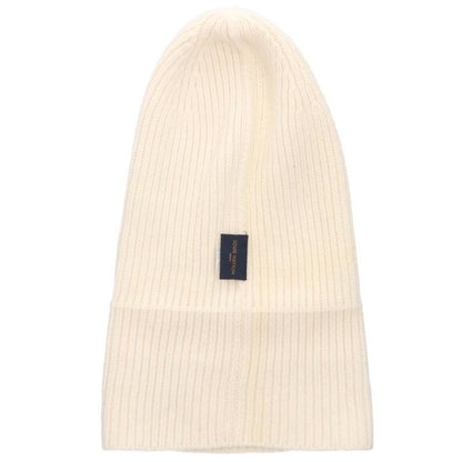 LOUISVUITTON M76707 Leather Patch Wool Beanie Size ONE SIZE