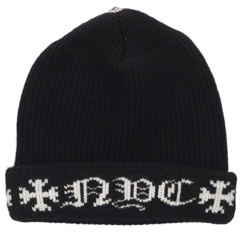 Chrome Hearts BIG DADDY Cross Ball Cashmere Beanie Size ONE