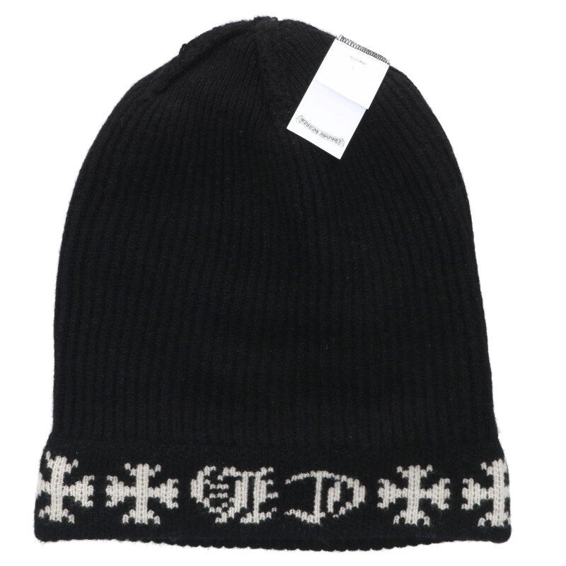 Chrome Hearts BIG DADDY Cross Ball Cashmere Beanie Size ONE