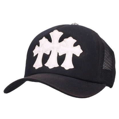 Chrome Hearts TRUCKER CAP 3 Cemetery Leather Size ONE SIZE