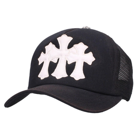 Chrome Hearts TRUCKER CAP 3 Cemetery Leather Size ONE SIZE