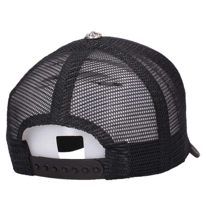 Chrome Hearts TRUCKER CAP 3 Cemetery Leather Size ONE SIZE