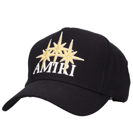 AMIRI Cotton Logo Embroidered Hat Black/Yellow Size ONE SIZE