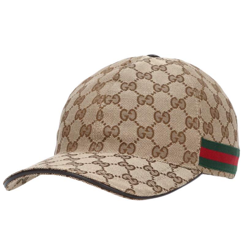 GUCCI GG Pattern Sherry Line Cap Beige Size ONE SIZE