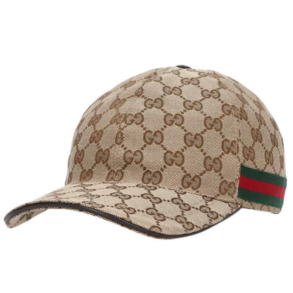 GUCCI GG Pattern Sherry Line Cap Beige Size ONE SIZE