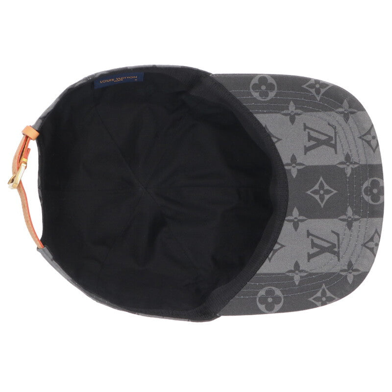 LOUISVUITTON Logo Embroidered Monogram Cotton Size ONE SIZE
