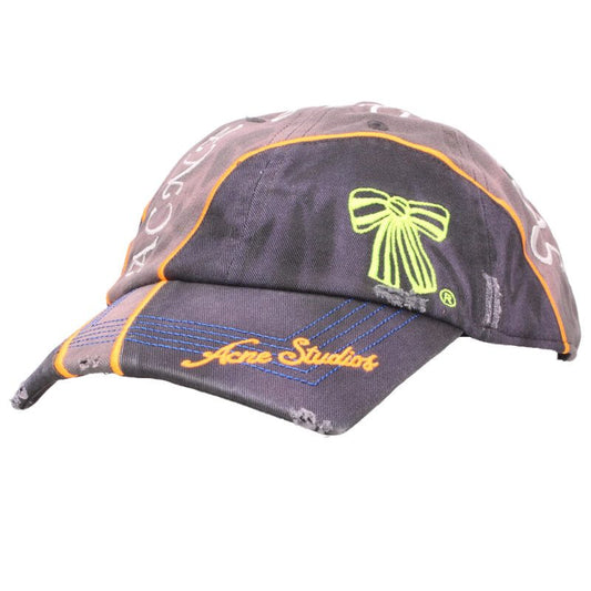 ACNE STUDIOS SS26 Cotton Logo Bi-Color Cap Size ONE SIZE