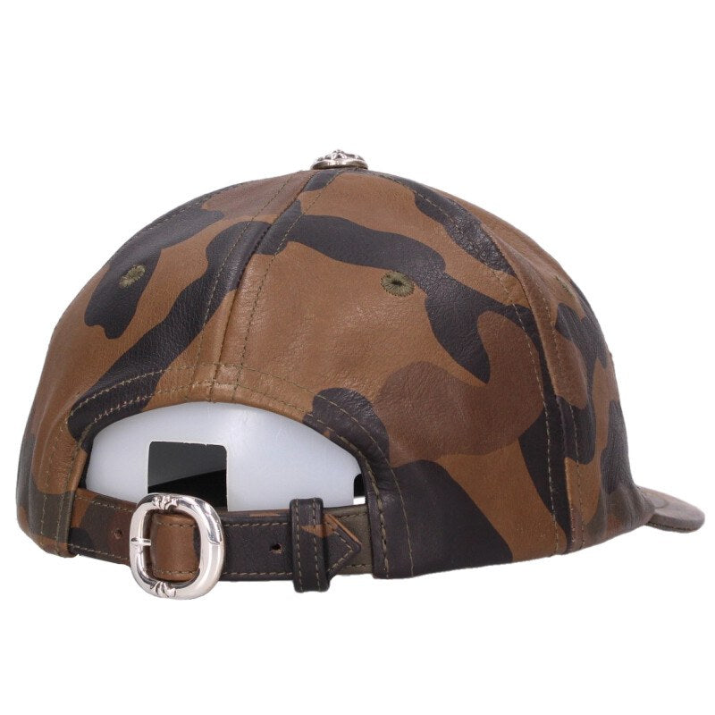 Chrome Hearts Star Decor Camo Leather Cap Size ONE SIZE
