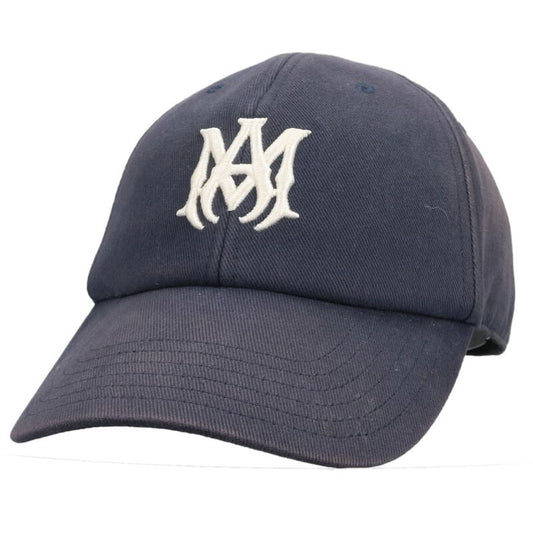 AMIRI MA Logo Cotton Cap Navy Size ONE SIZE