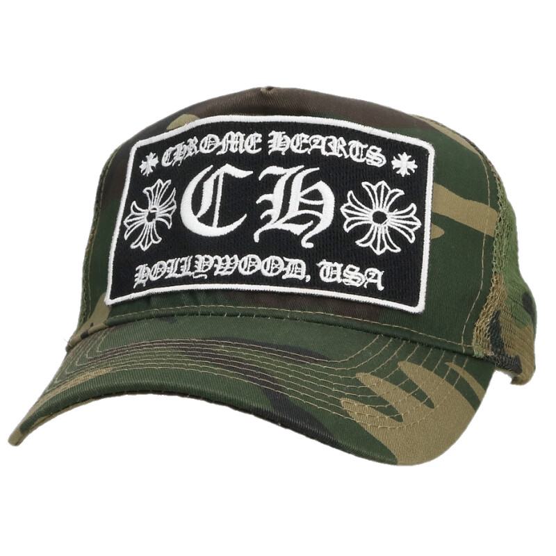 Chrome Hearts CH Crossball Patch Camo Trucker Size ONE SIZE