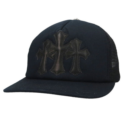 Chrome Hearts 3 Cemetery Leather Patch Trucker Size ONE SIZE