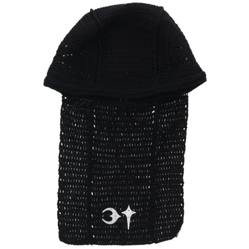 THUG CLUB Destroyed Crochet Knit Beanie w/ Size ONE SIZE
