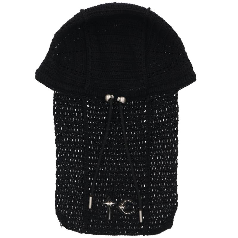 THUG CLUB Destroyed Crochet Knit Beanie w/ Size ONE SIZE