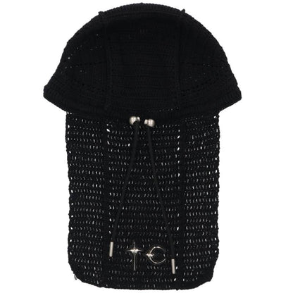 THUG CLUB Destroyed Crochet Knit Beanie w/ Size ONE SIZE