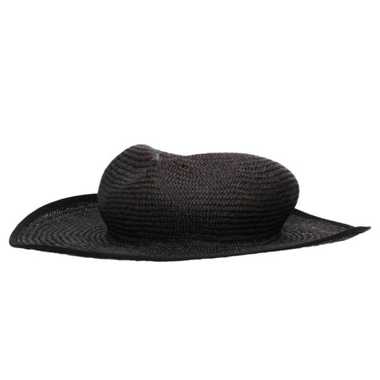 KIJIMA TAKAYUKI Raffia Wide Brim Hat Black Size 1