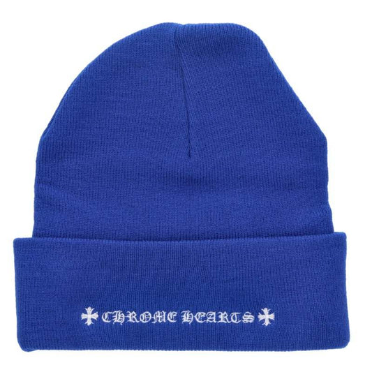 Chrome Hearts CH Embroidered Acrylic Watch Cap Blue Size ONE