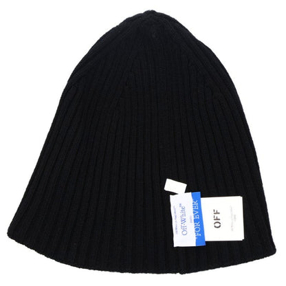 OFF-WHITE Logo Print Wool Beanie Size ONE