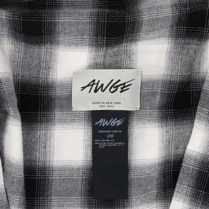 AWGE Check Cotton Durag Cap Size UNI