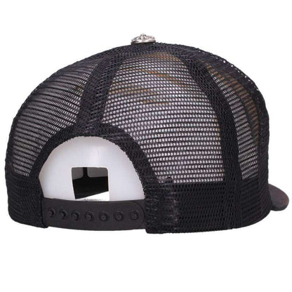 Chrome Hearts CH Patch Crossball Trucker Cap Size ONE SIZE