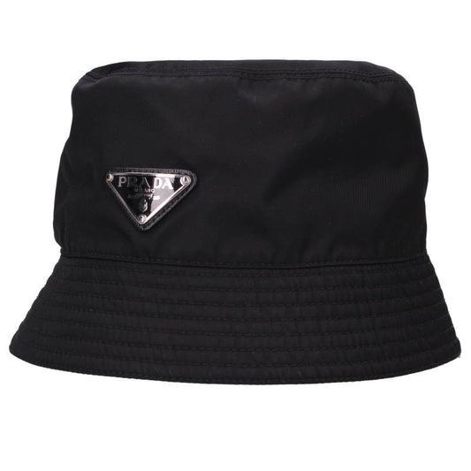 PRADA 1HC137 Triangle Logo Re-Nylon Bucket Hat Size ONE SIZE