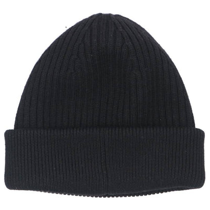 LOEWE Logo Embroidered Wool Knit Beanie Black