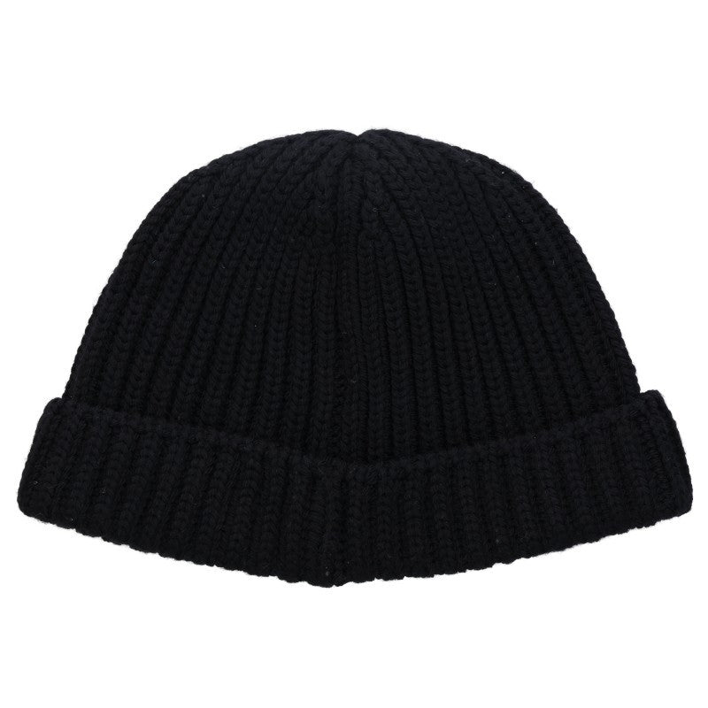PRADA RE-NYLON Logo Plate Beanie Size L