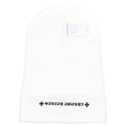 Chrome Hearts CH Logo Emb Acrylic Beanie White Size ONE SIZE