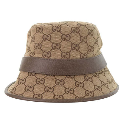GUCCI GG Canvas Fedora Hat Size L