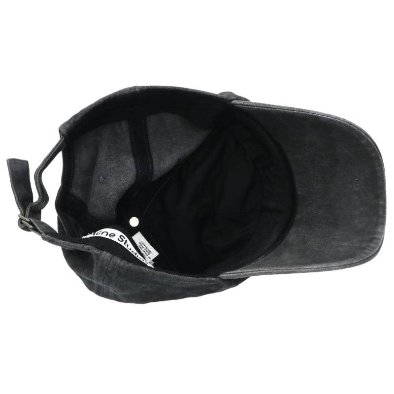ACNE STUDIOS Logo Embroidered Cotton Hat Dark Size ONE SIZE