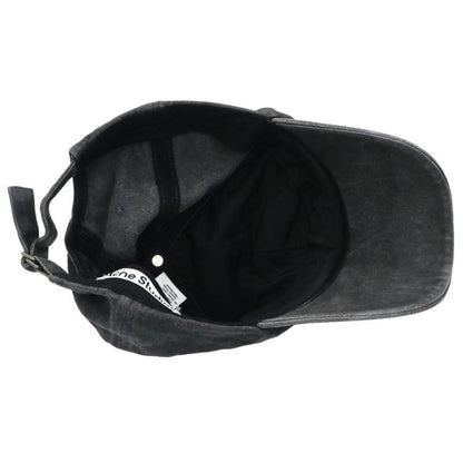 ACNE STUDIOS Logo Embroidered Cotton Hat Dark Size ONE SIZE