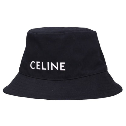 CELINE Logo Cotton Bucket Hat Size ONE SIZE