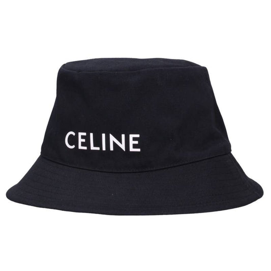 CELINE Logo Cotton Bucket Hat Size ONE SIZE