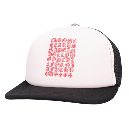 Chrome Hearts TRUCKER CAP Front Logo Cross Mesh Cap Size ONE