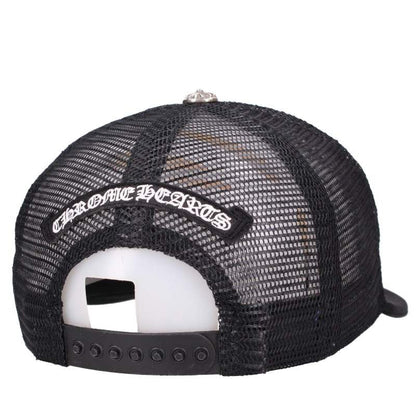Chrome Hearts TRUCKER CAP Front Logo Cross Mesh Cap Size ONE