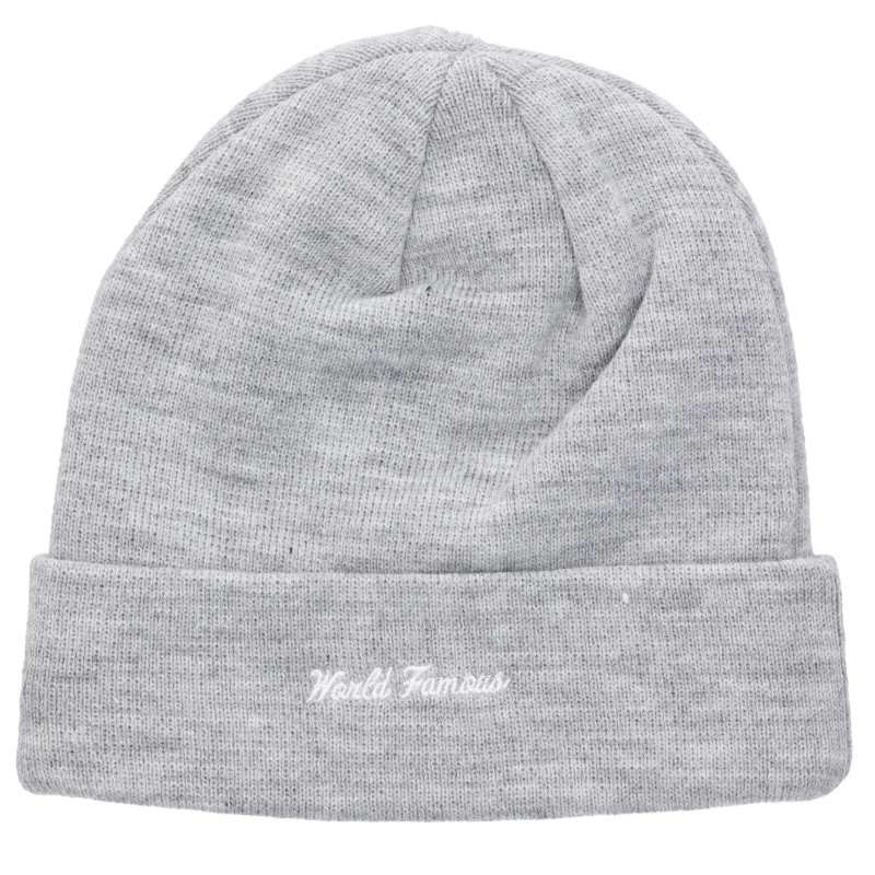 SUPREME Cross Box Logo Acrylic Beanie Grey/Red Size ONE SIZE