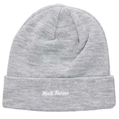SUPREME Cross Box Logo Acrylic Beanie Grey/Red Size ONE SIZE