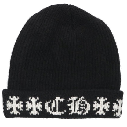 Chrome Hearts BIG DADDY Crossball Beanie Black Size ONE SIZE