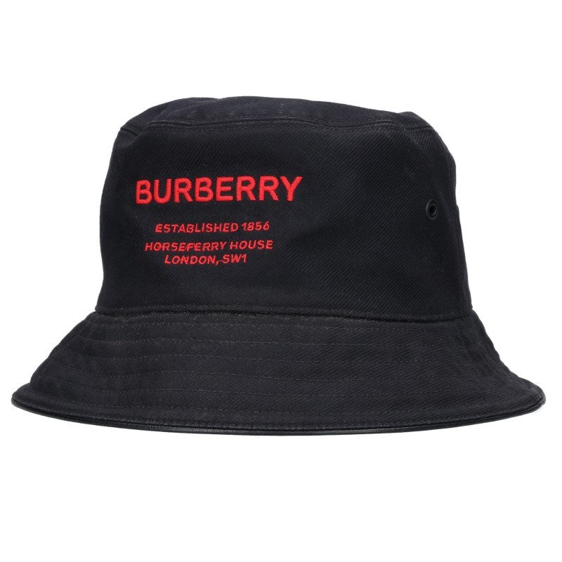 Burberry Horseferry Logo Embroidery Hat Black/Red Size L