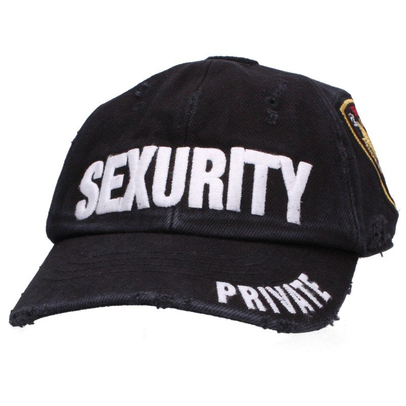Protocol Index SEXURITY Distressed Cotton Logo Cap Size ONE