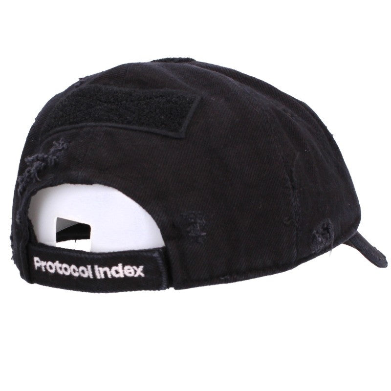 Protocol Index SEXURITY Distressed Cotton Logo Cap Size ONE