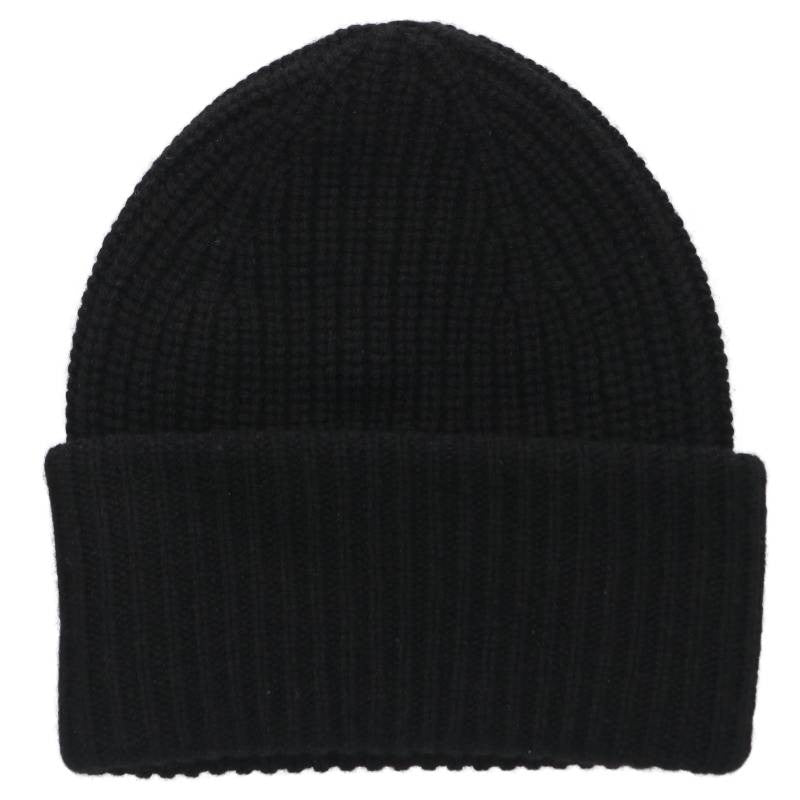 CELINE Triomphe Cashmere Knit Beanie Black Size ONE SIZE