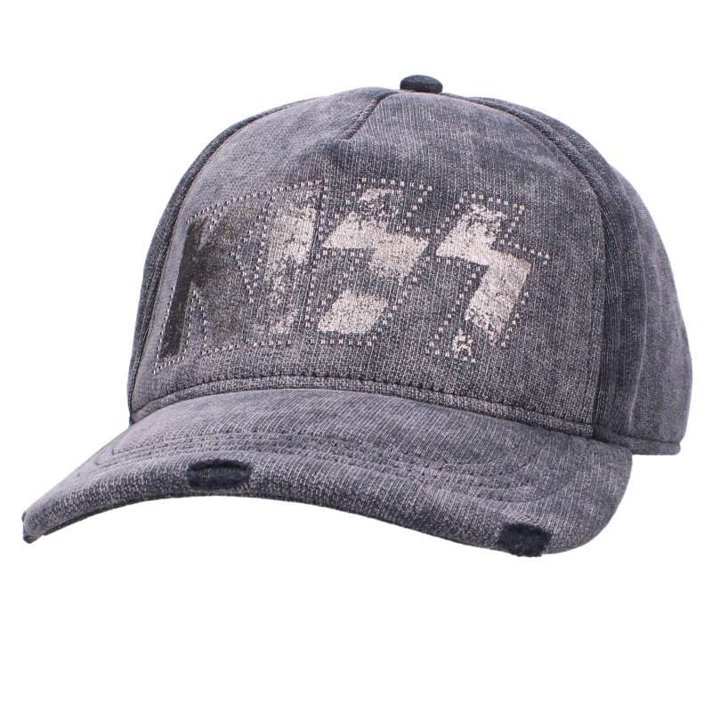 DSQUARED Kiss Embellished Logo Cap Black Size ONE SIZE