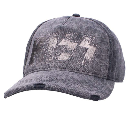 DSQUARED Kiss Embellished Logo Cap Black Size ONE SIZE