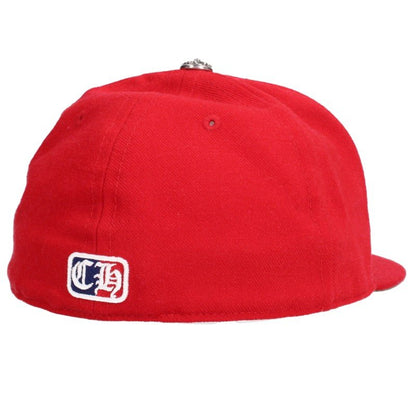 Chrome Hearts CH HAT Heart Logo Cap Red Size 7.625