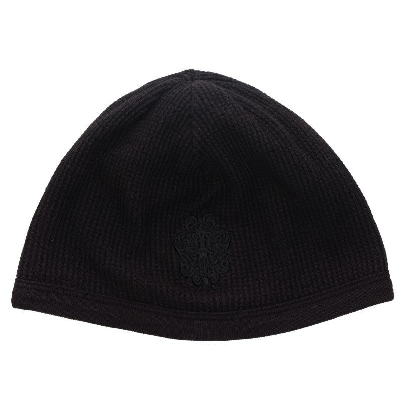 Chrome Hearts Cotton Thermal Knit Beanie Black Size ONE SIZE