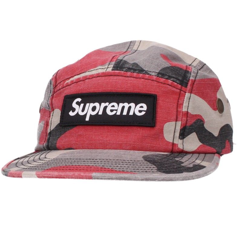 SUPREME 26SS Military Camp Cap Red/Gray Size ONE SIZE