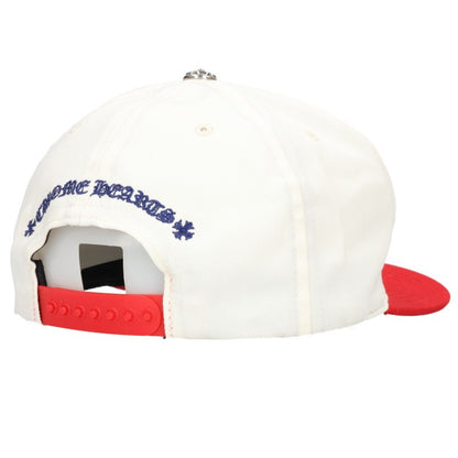 Chrome Hearts CH HAT Embroidered Cap White/Red Size ONE