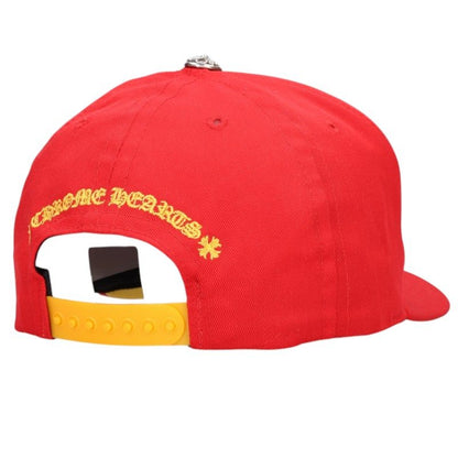 Chrome Hearts CH HAT Embroidered Cap Red/Yellow Size ONE