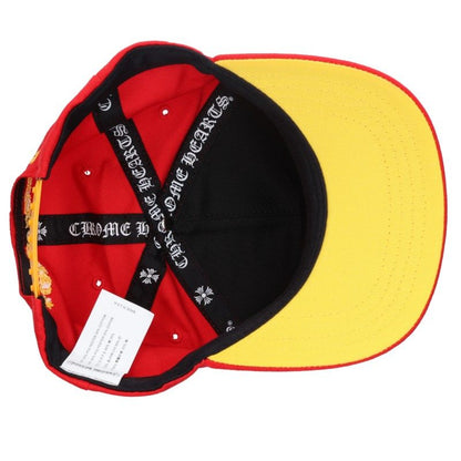 Chrome Hearts CH HAT Embroidered Cap Red/Yellow Size ONE